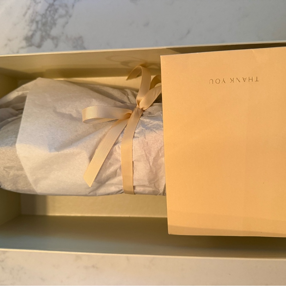 White Ribbon Ballet Flats